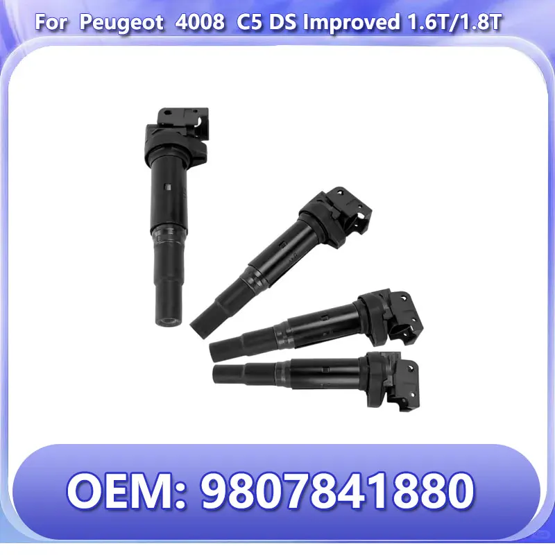 

9807841880 Высоковольтный пакет катушки зажигания подходит для логотипа 4008 Tianyi C5 DS Улучшенный 1,6 т/1,8 т