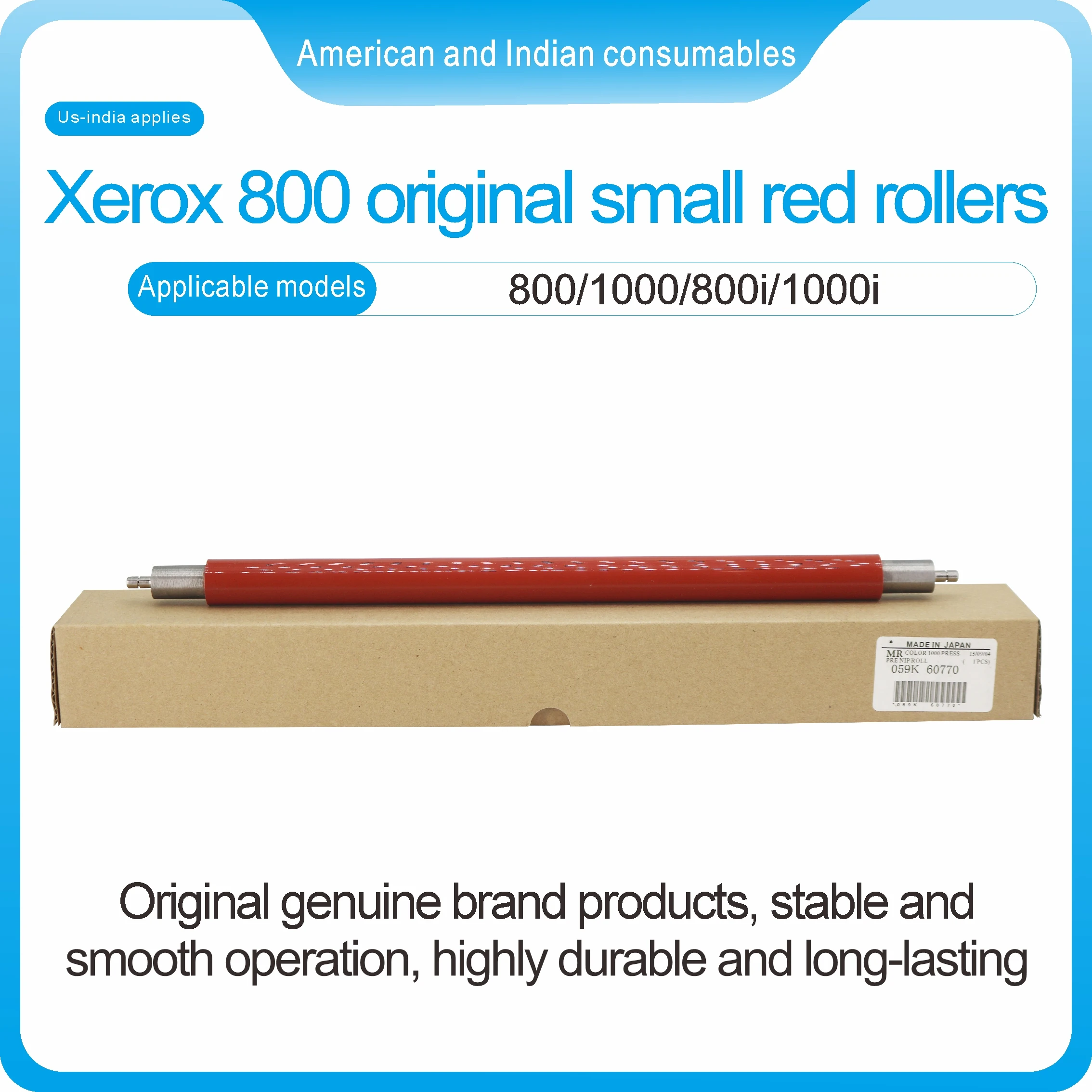 

059K 60770 Xerox 800 original small red rollers Applicable models 800/1000/800i/1000i