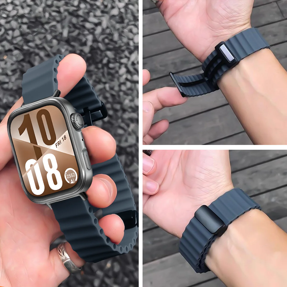 حزام سيليكون مغناطيسي لساعة Huawei Fit 4Pro/4/3 Watch Correa استبدال حزام الساعات الرياضية لساعة Huawei Watch Fit 2 Bands