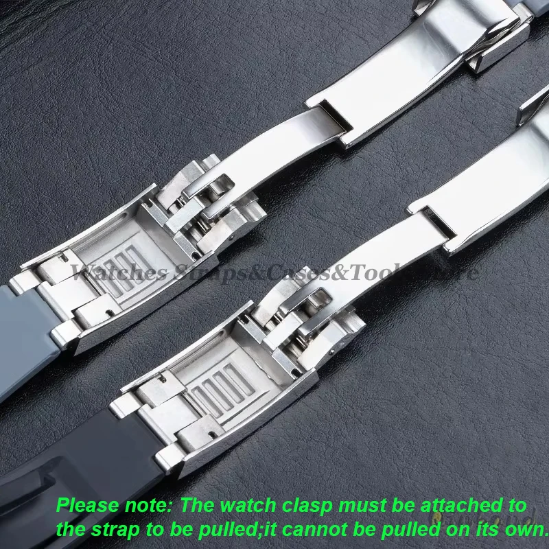 Watch Buckle for Rolex for DAYTONA SUBMARINER GMT Watchband Clasp Stainless Steel Silver Sliding Quick AdjustButton 9x9mm 9x16mm image 3