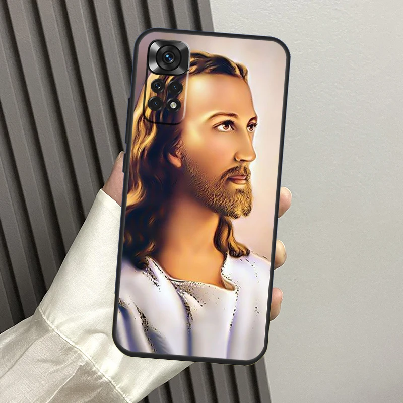 Jesus Christus Gott segne Sie Fall für Xiaomi Redmi Note 10 11 12 Pro 8 9 Note 11s 10s Redmi 12c 9c 10a 10c Cover Shell