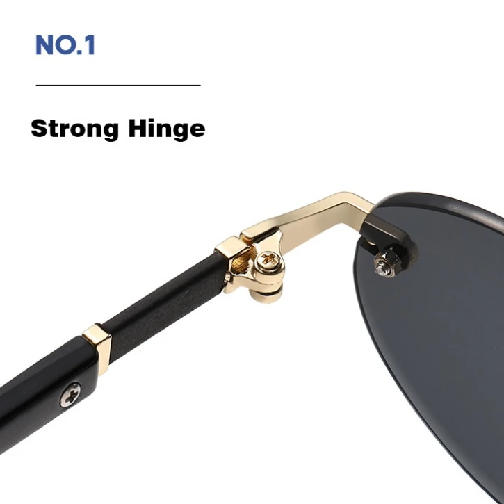 Popular Women Men Shades Oval Sun Glasses for Woman Man Summer Traveling UV400 Rimless Sunglasses Round Fashion Gafas De Sol image 5