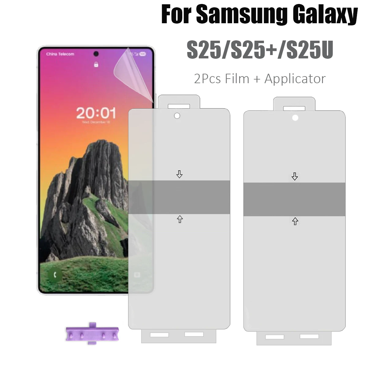 2 шт. Защитная гидрогелевая пленка Full Cover HD для Samsung Galaxy S25 S25+ S25U Plus Ultra, защита экрана + инструменты