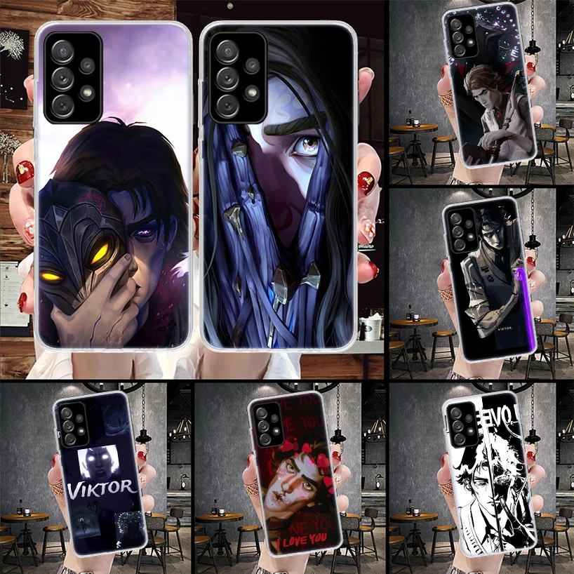 Мягкий чехол для телефона Arcane V-Viktor Anime для Samsung Galaxy S20 S21 S22 S23 S24 S25 Ultra Plus FE + S10 S25Edge Fundas Coque