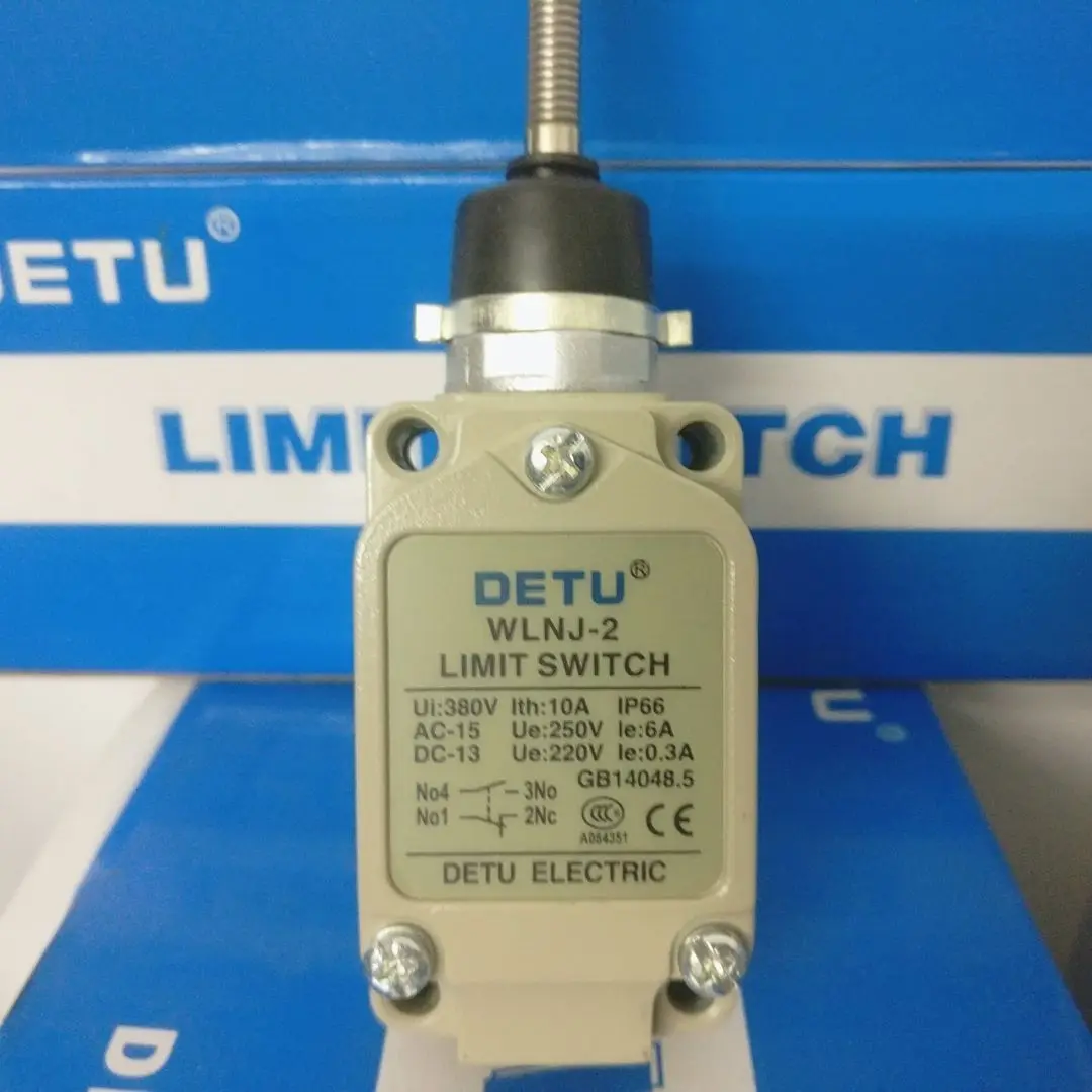 Detu DETU double circuit waterproof limit switch WLNJ-2 plastic spring swing arm type