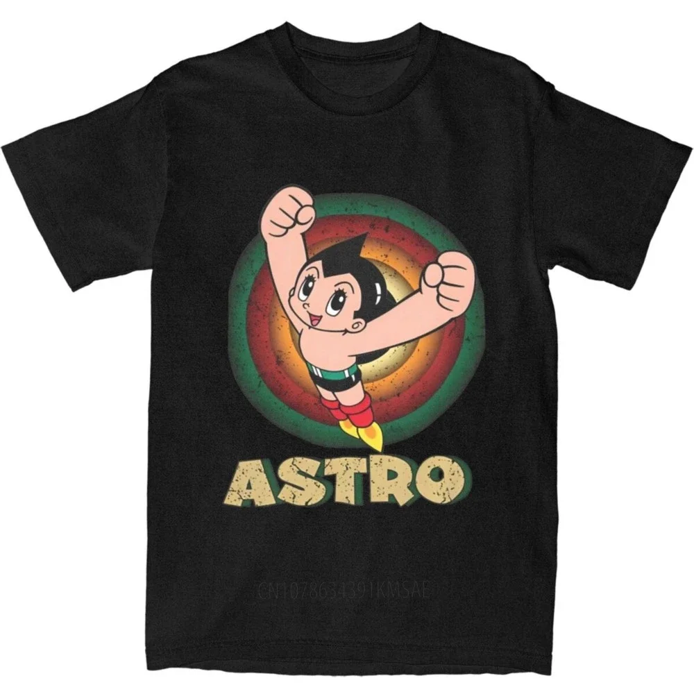 New Arrival Men Classic Cartoon Astro Boy Shirt Apparel Japan Manga Mighty Atom Astroboy Cotton T-shirt Clothing Tee Shirt