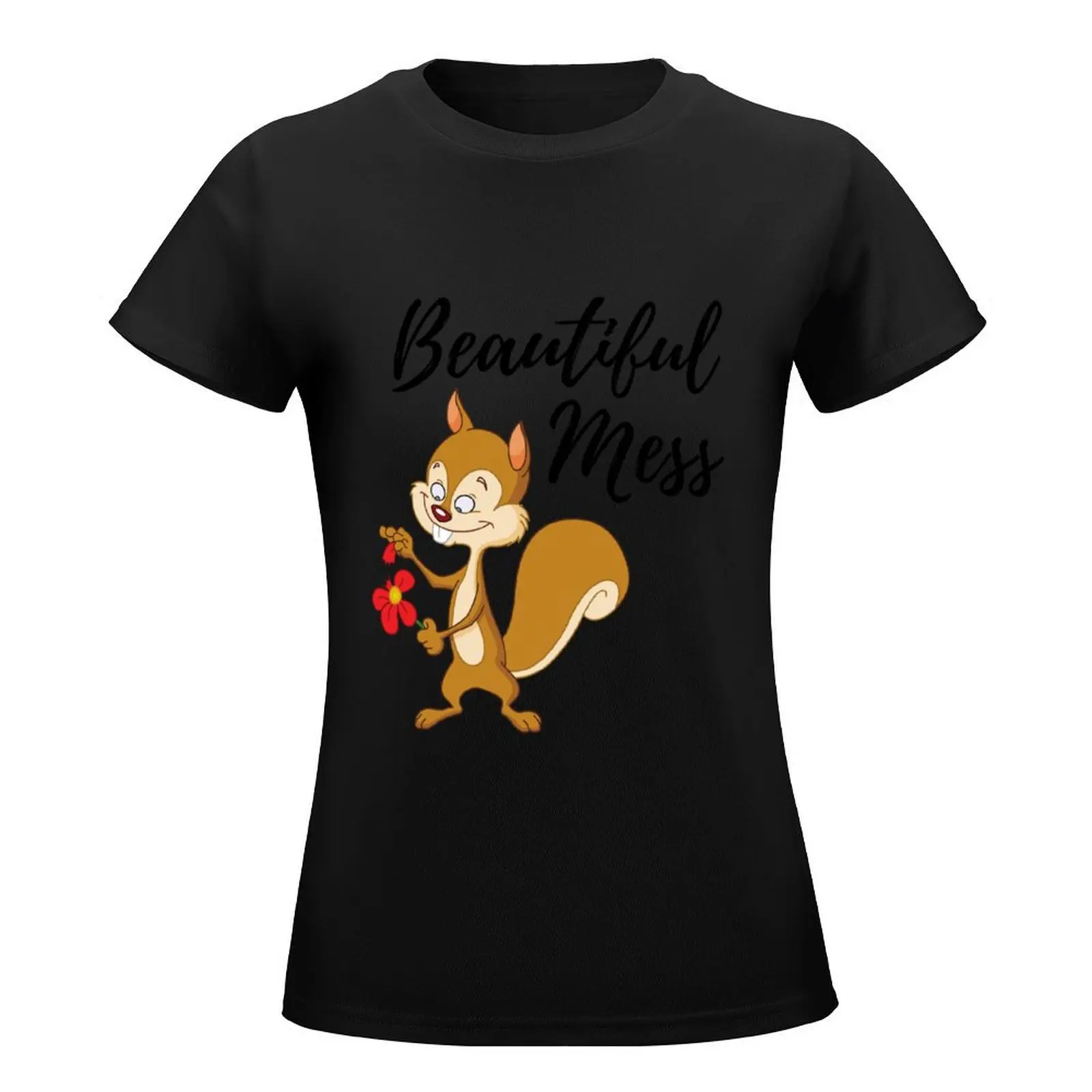 Beautiful Mess T-Shirt animal print shirt for girls korean fashion cute clothes t-shirt dress for Women sexy