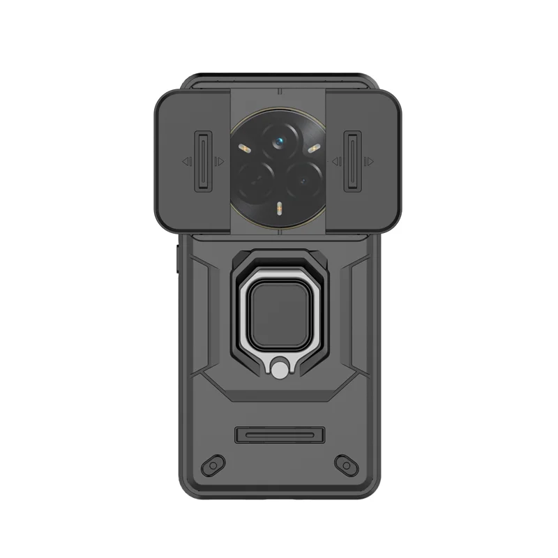 حافظة مدرعة مقاومة للصدمات بحامل مغناطيسي لهاتف OPPO Realme 14 Pro Plus Pro + 5G عدسة الكاميرا الشريحة حماية Funda #3