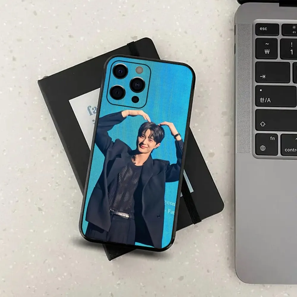 Byeon Woo S-Seok Korea Actor Phone Case For Apple iPhone 15,14,13,12,11,Pro,X,XS,Max,XR,Plus,Mini Soft Black Cover