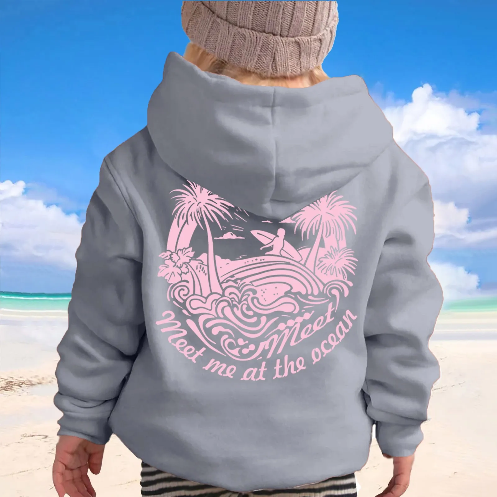 Children Graphic Printed Hoodies Pullover Cute Long Sleeve Pocket Leisure Sports Hoodie Kids Boys Girls Fashion Soft Sweatshirt