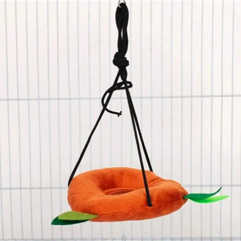 Hanging Hamster Hammock Warm Plush Cotton Rat Bed House Small Animal Cage Rodents Guinea Pig Cage Double-layer Nest Pet Supplies