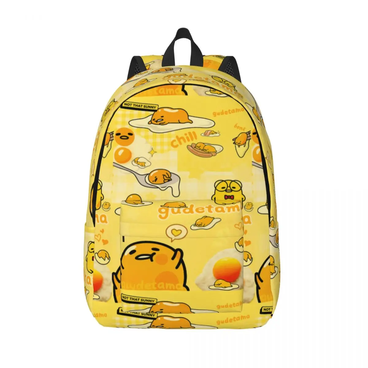 

Gudetama милый рюкзак с яйцом из мультфильма, школьный рюкзак для школьников средней школы, холщовый рюкзак для подростков, спортивный рюкзак