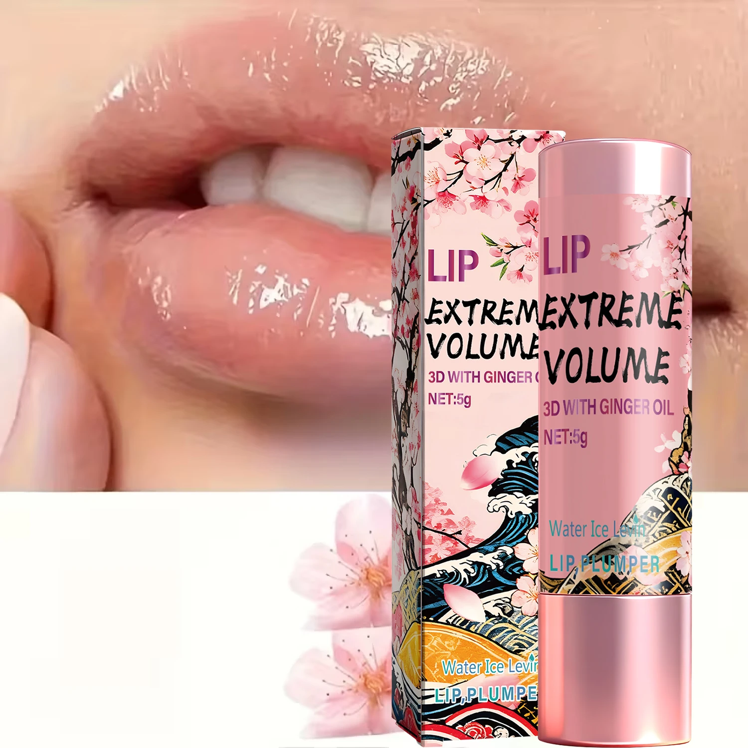 Lip Extreme Volume 3D Cream with Ginger Oil for Plumping & Moisturizing, Day & Night Use, Non-Sticky Smooth Lips.