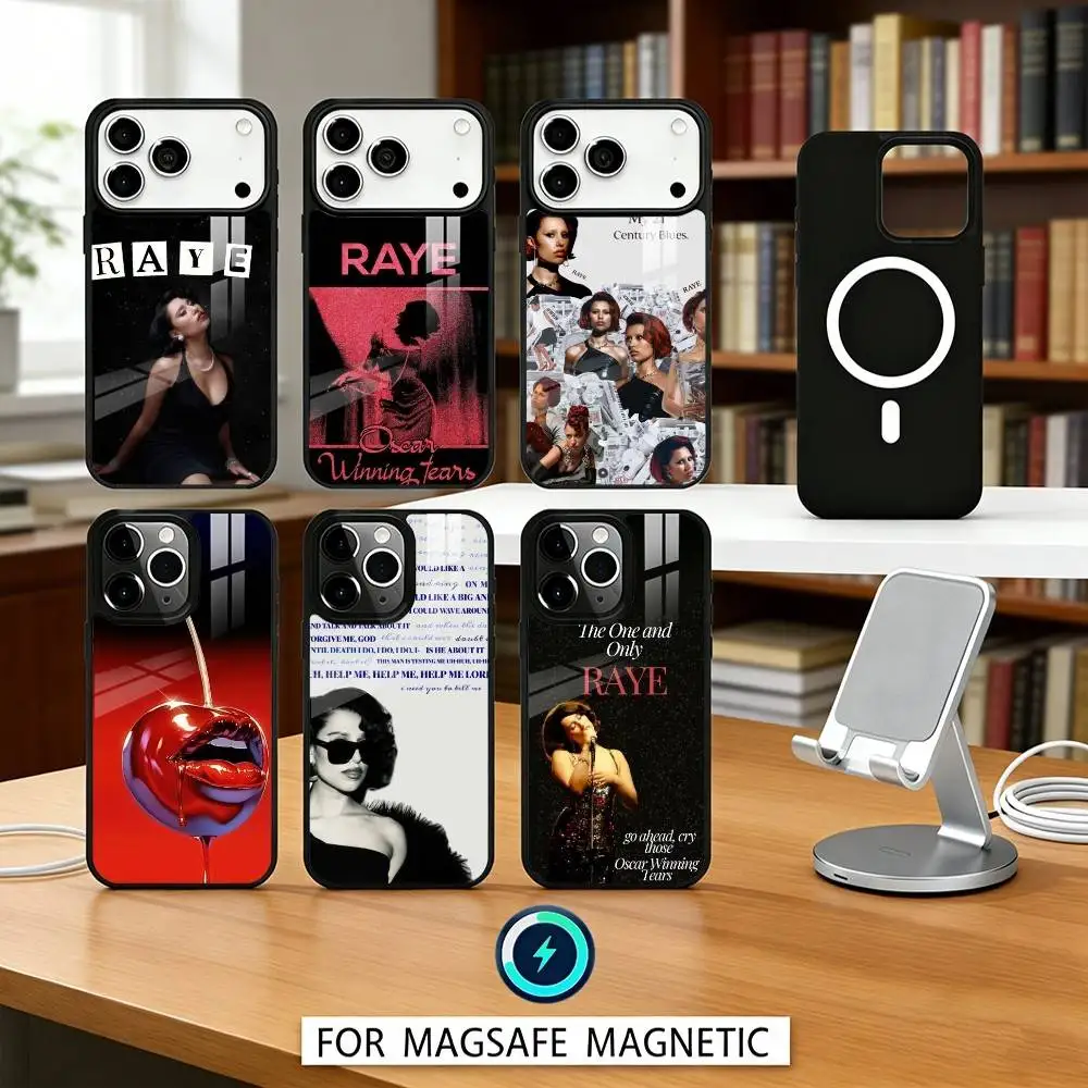 

R-Raye Singer Phone Case For iPhone17,16,15,14,13,12,Pro,Max,Magnetic For Magsafe Wireless Charging