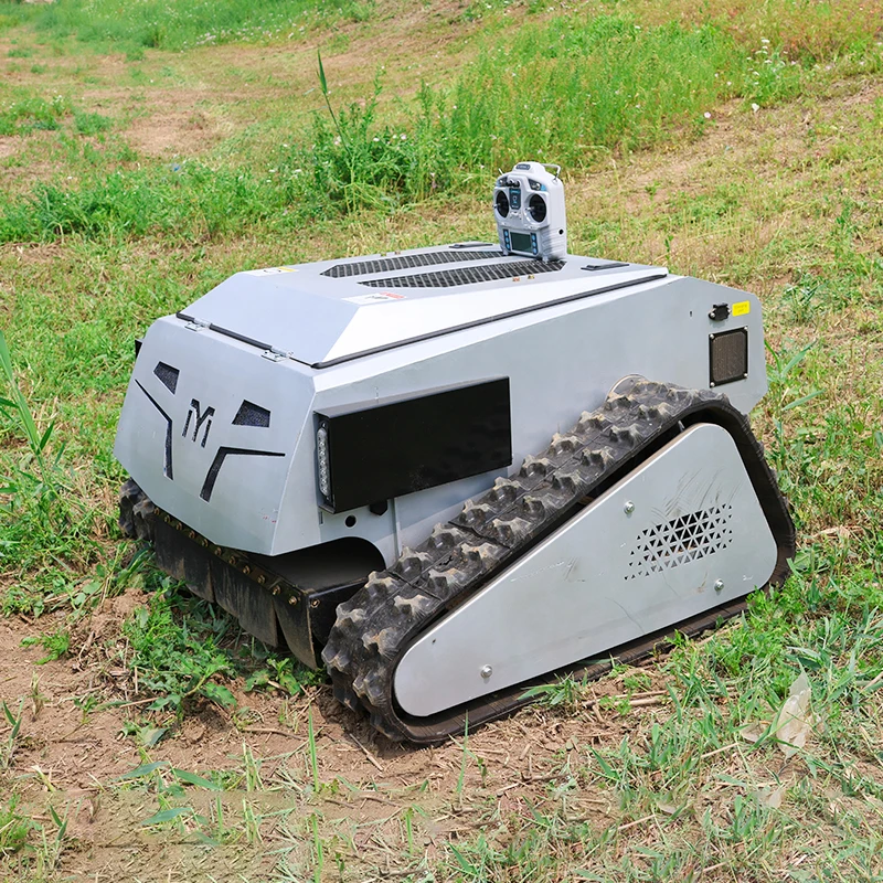 Оптовая продажа с фабрики 550 мм Беспроводная лучшая батарея с дистанционным управлением Гусеничная газонокосилка для поля гольфа