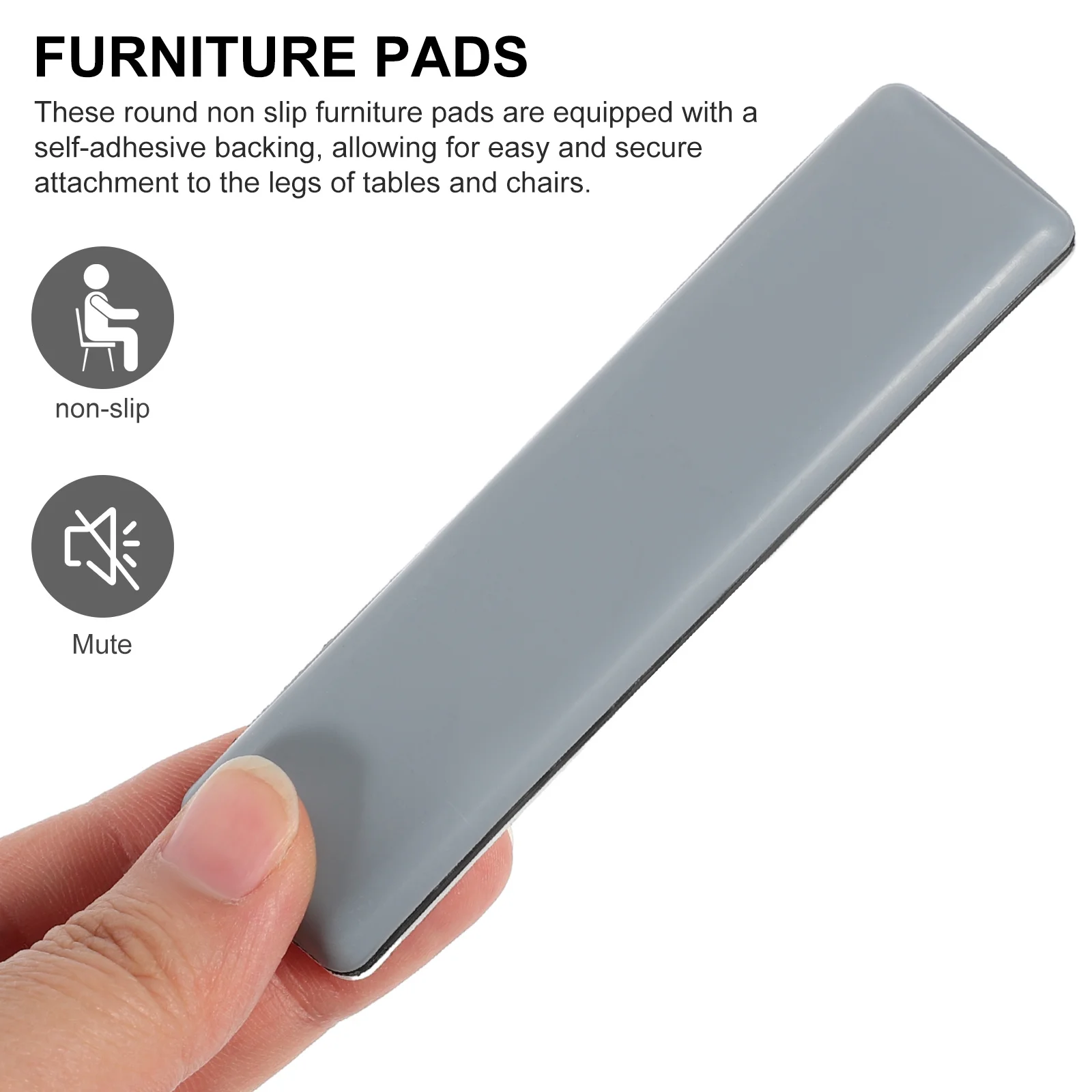 

20Pcs Furniture Pads Self Adhesive Non Slip Chair Leg Protectors for Hardwood Floors Floor Protectors Table Feet Pads Anti Skid