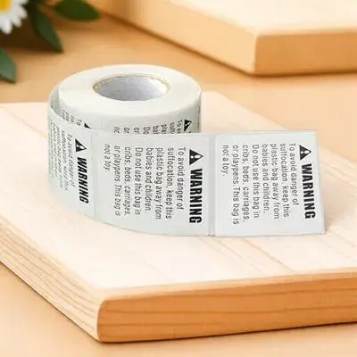 

1 Roll Premium Suffocation Warning Stickers Strong Adhesive Labels for Shipping and Packaging Reliable Safety Decals