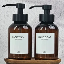 Refillable Soap Dispenser Bathroom Hands Soap Bottle Rustproof Pump Face Wash Soap Container for Farmhouse Decor