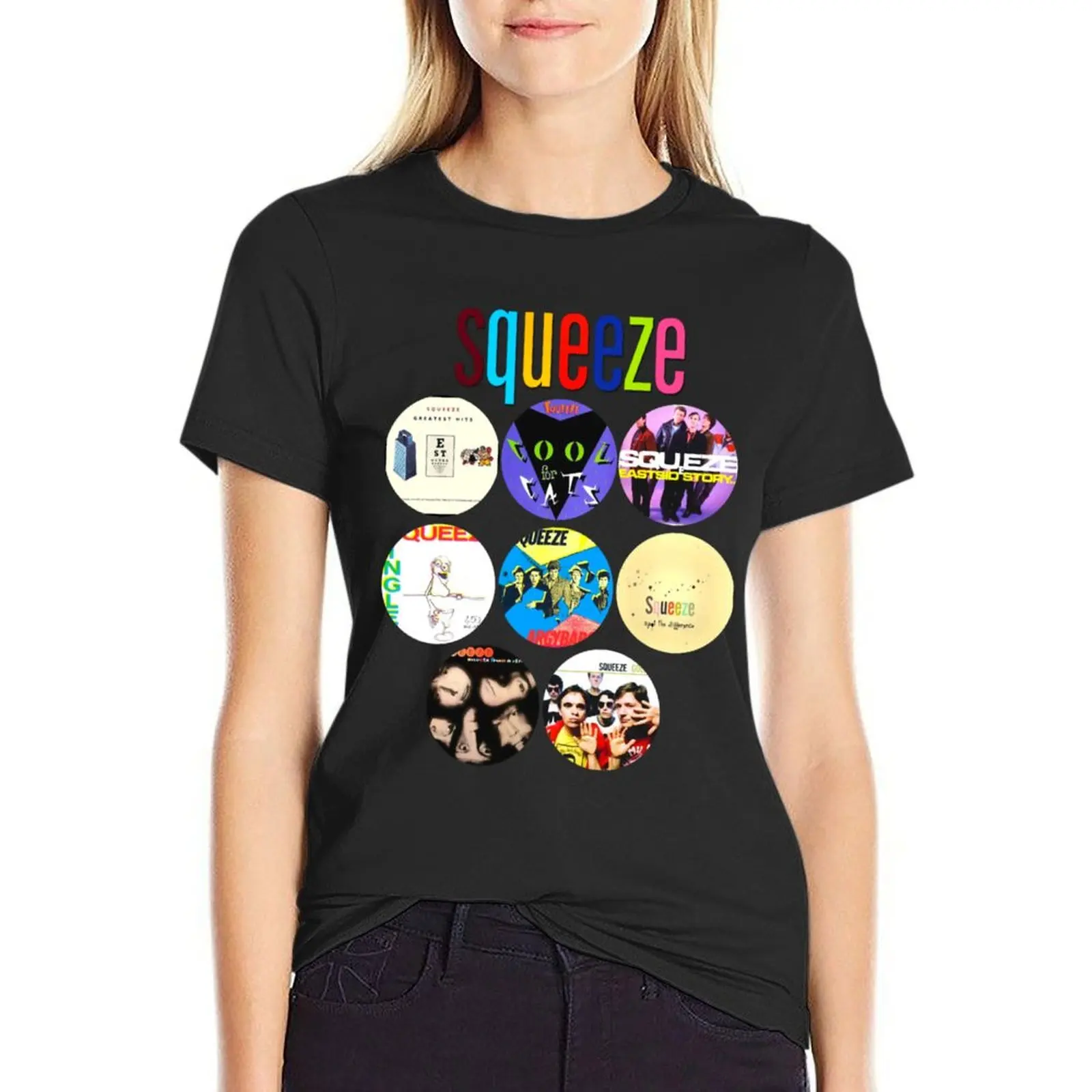 Squeeze Band Classic T-Shirt tees customizeds t-shirt dress for Women plus size sexy