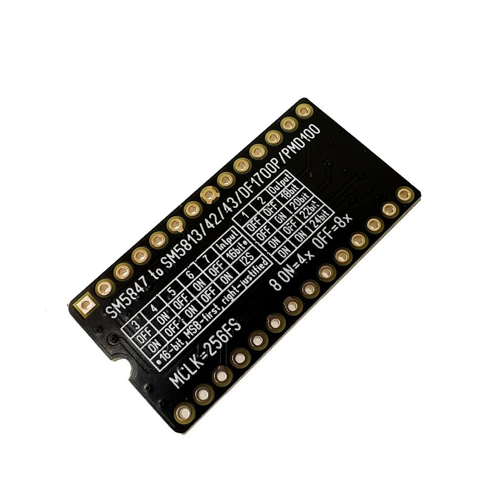 SM5847 To SM5813AP/T Module Support 4x/8x Rate Settings 192k Sampling Rate for DAC