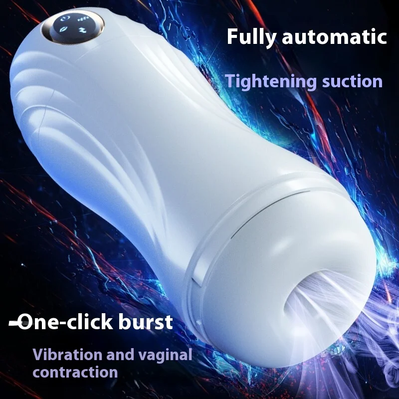 Male Automatic Masturbation Cup Sucking Stretching Rotating Powerful Vibrating Heated Simulating Real Vagina Sex Toys