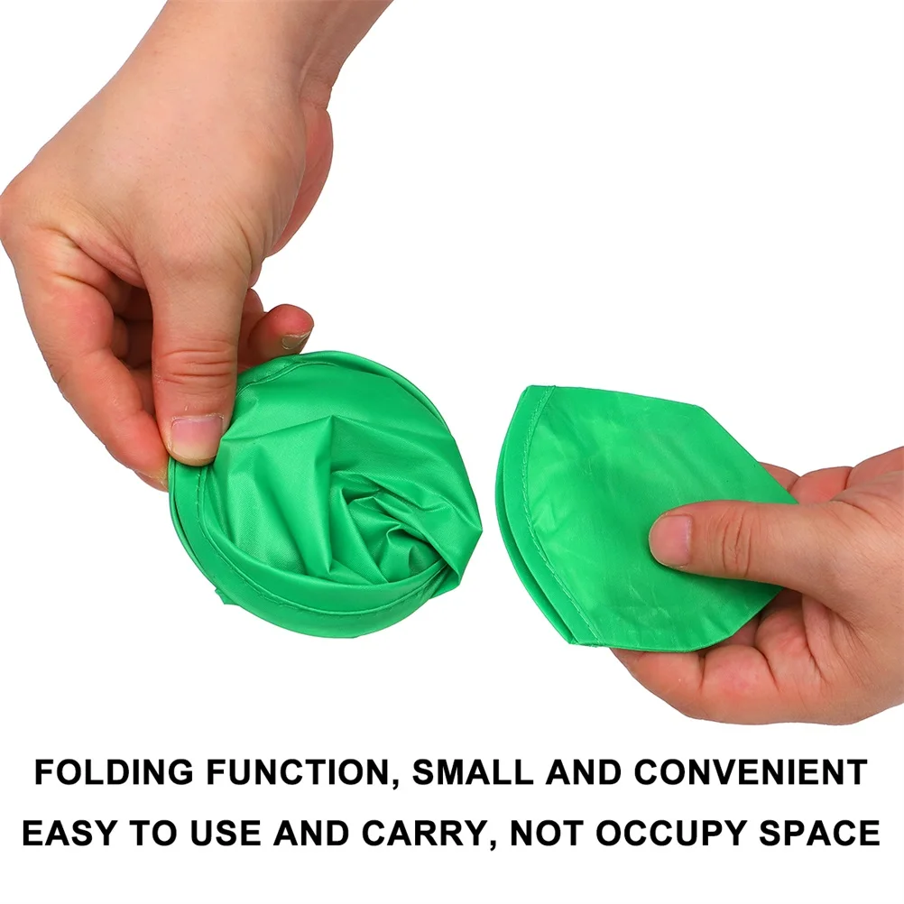 

16pcs Folding Flying Disc Round Beach Outdoor Camping Lightweight Polyester Cloth Foldable Throwing Plate