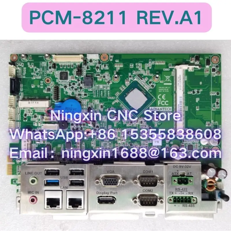 Second-hand PCM-8211 REV.A1 Industrial control screen integrated computer motherboard Functional test OK Fast delivery