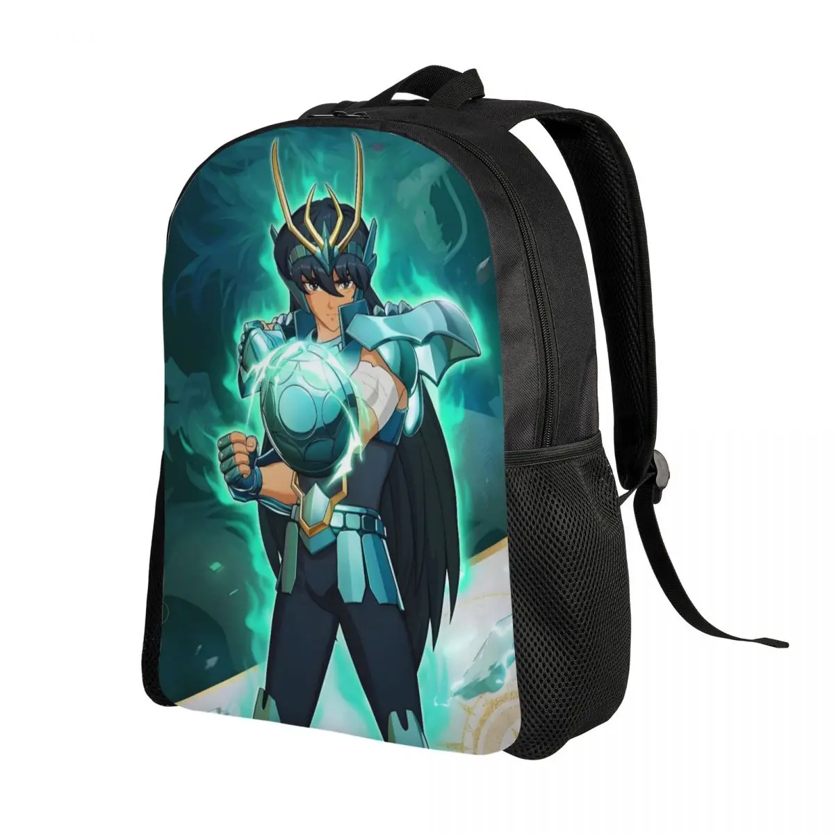 Zaini personalizzati Saintes Seiya Anime Manga per uomo donna Borsa da scuola per college resistente all'acqua Stampa Bookbag