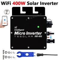 400W MPPT Grid Tie Micro Solar Inverter 220V 22-50VDC Pure Sine Wave MIcro-inverter With WiFi For Solar Panel PV Power System