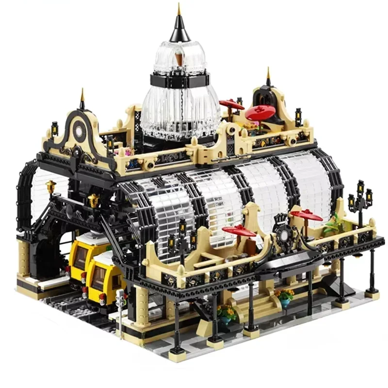 

Moc 4074PCS Studgate Train Station Architecture Model Building Blocks Educational Learning Toys |Technic Assemble Toy |Kids Gift