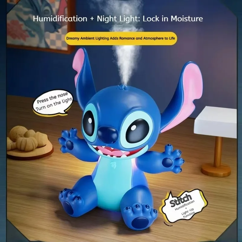 

Disney Stitch 2-in-1 Humidifier & Night Light, Quiet Mist Auto Shut-Off, Tabletop Decor for Home Office Bedroom, Gift for Family