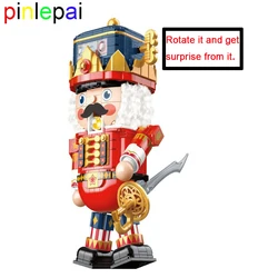 Pinlepai Jaki Nutcracker Building Blocks Christmas Block Bricks Brick Twist Egg Toys Santa Fairy Tale Figure Set Children Toys