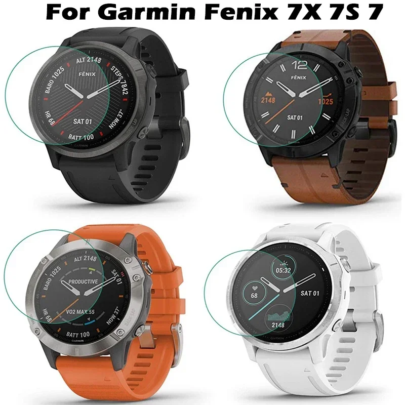 ガーミンフェニックス用プレミアム強化ガラス,クリアHDスクリーンプロテクター,スマートウォッチアクセサリー,9h,7s,7x,6, 6s,6x pro,3個