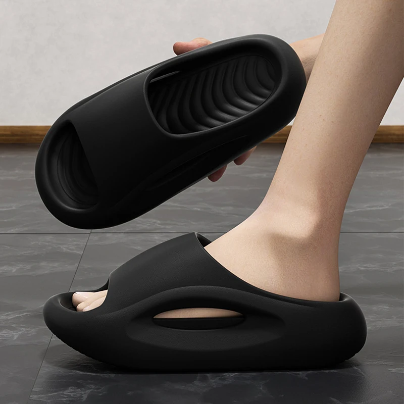 

Summer Slippers For Men Indoor Outdoor Sandals Beach Flip Flop Thick Sole Women Slides Fashion Non-Slip Men Shower Slippers