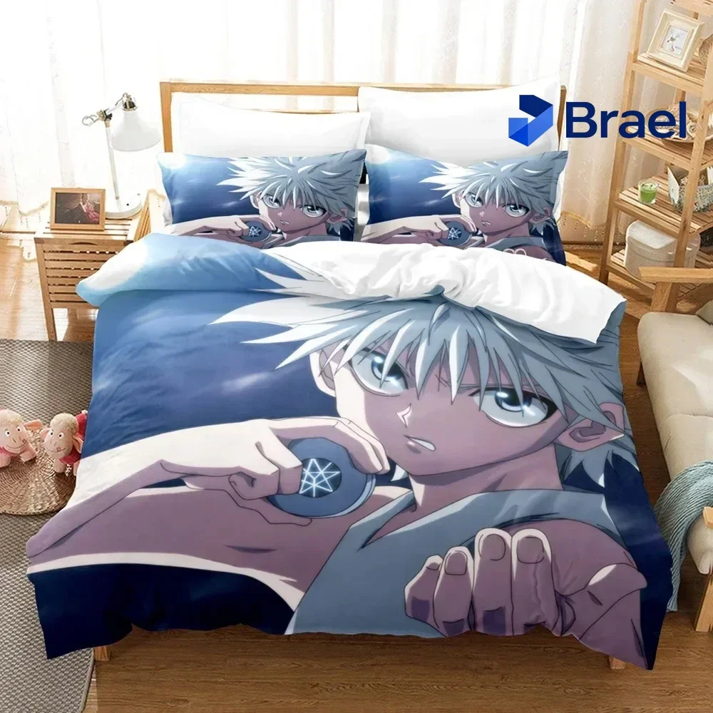 Exquisite New Hunter X Hunter Bedding Set Single Twin Full Queen King Size Bed Set Aldult Kid Bedroom Anime