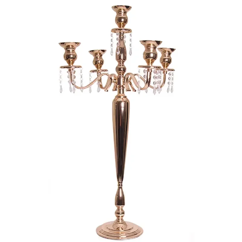 2019 New Design 5-Arm Candle Holder Table Centerpiece for Wedding Event & Party Decoration