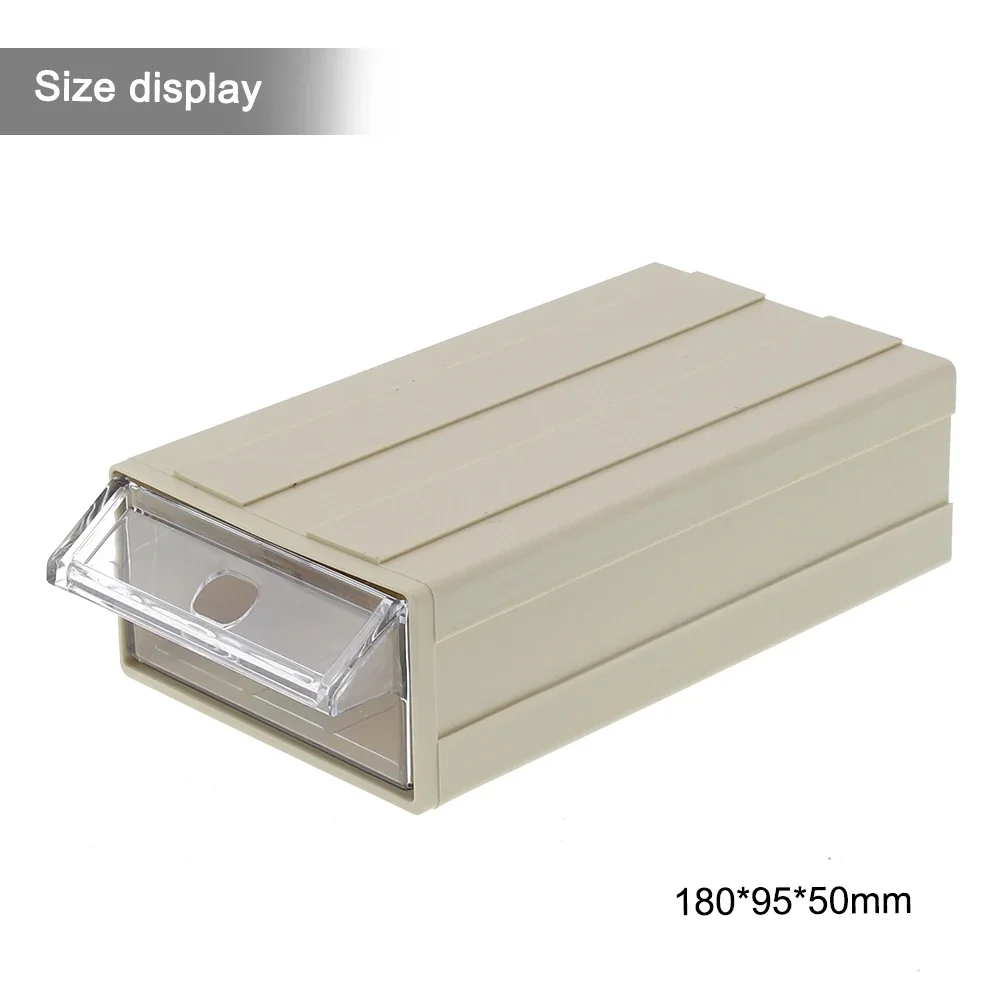 Hardware Tool Storage Box Stackable Plastic Screw Nail Beads Storage Container Component Drawer Toolbox Organizer