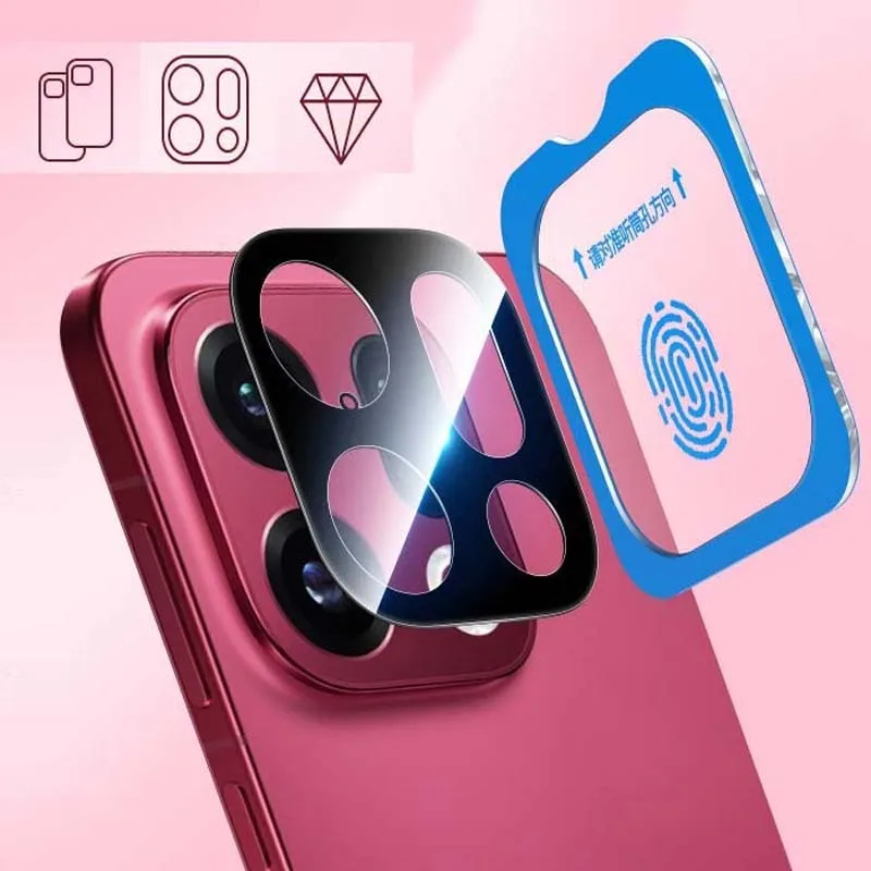 

for Oppo Find X9 Pro Lens Film Camera Cap AR AF Transparent Tempered Glass Camera Protector with Location Board Lens Hard Cover