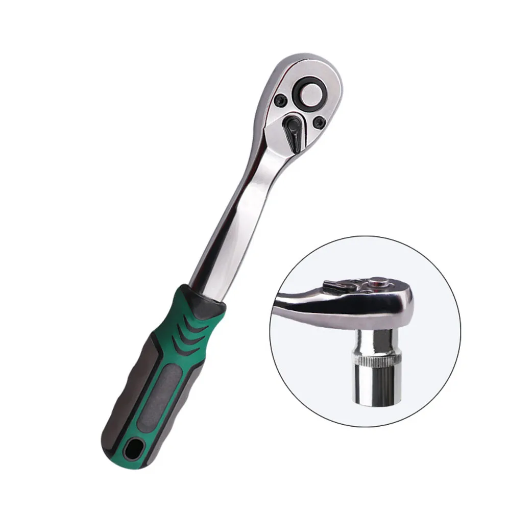 

12-дюймовый 14-дюймовый 38-дюймовый приводной ключ с храповым механизмом, 72 зубца, реверсивный торцевой инструмент с быстроразъемным механизмом и подвесным отверстием