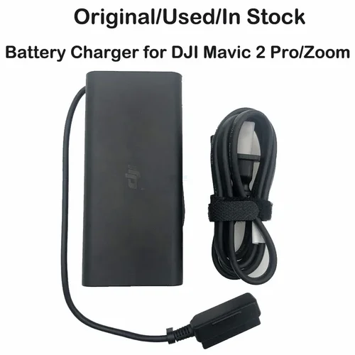 Imagen 2 del producto Cargador de batería original para DJI Mavic 2 Pro/Zoom, accesorios de 100W con cargador rápido inteligente Micro Usb recargable y Cable de CA