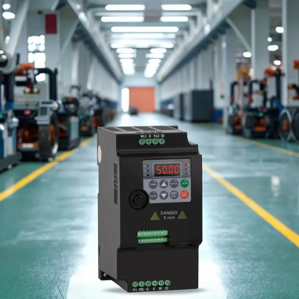 380V 3 Phase VFD Variable Frequency Drive, 0.75kW 1.5kW 2.2kW Rated Power Inverter, Input & Output 380V for 3 Phase Motor