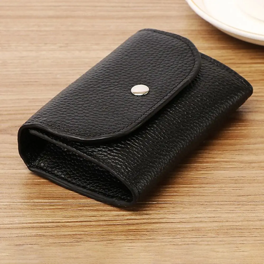 PU Leather Mini Wallet Simple Money Storage Card Holders Card Case Small Large Capacity Credit Card Bags Women Ladies Man