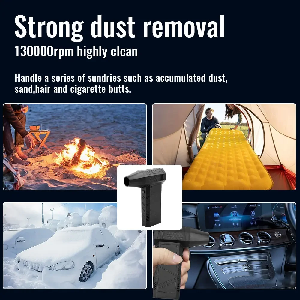 

NEW 130000RPM turbofan high-power jet fan cleaning blower tool brushless motor variable speed dust collector