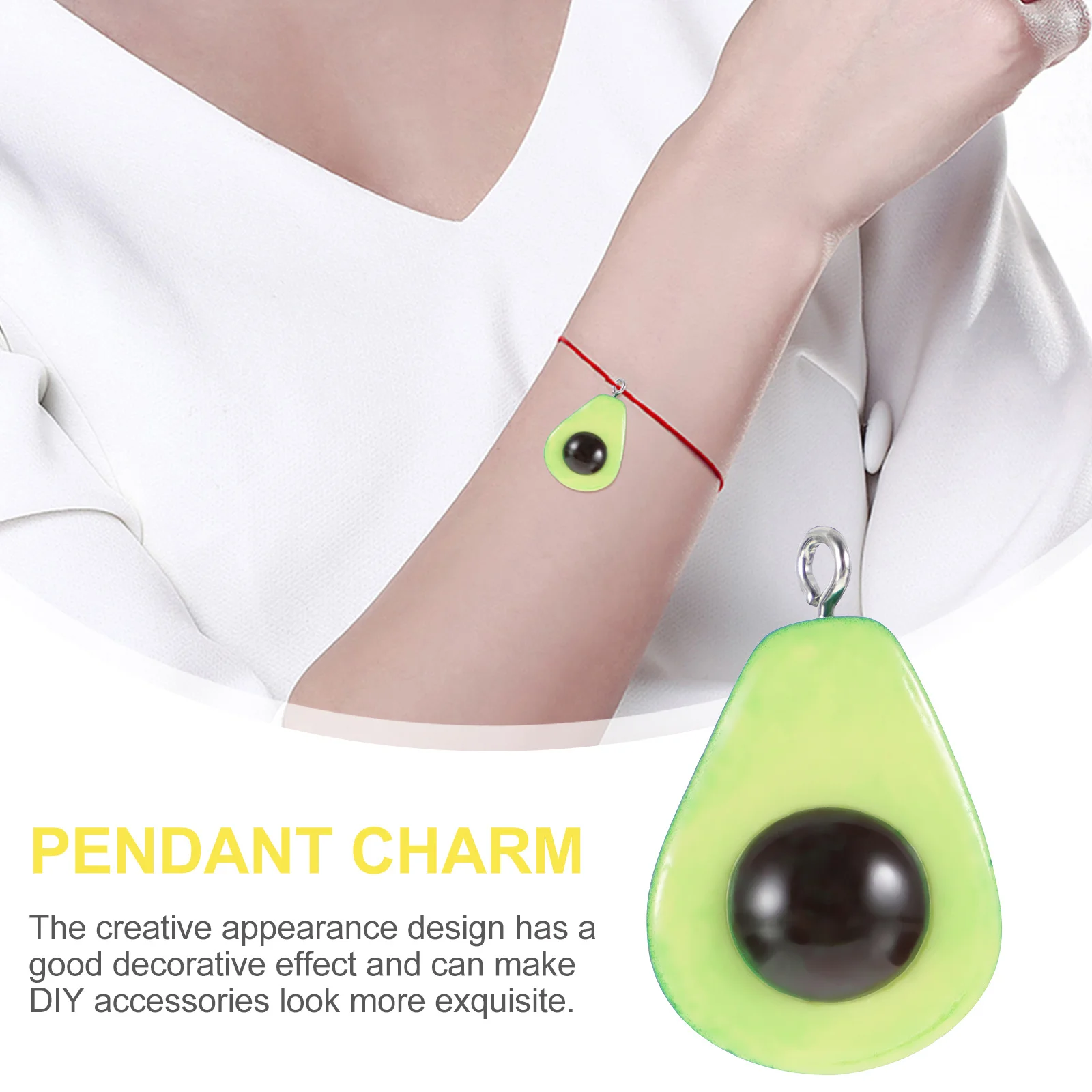 

20Pcs Durable Avocado Pendant Charms Perfect for DIY Jewelry Making and Craft Projects Necklace Bracelet DIY Charms