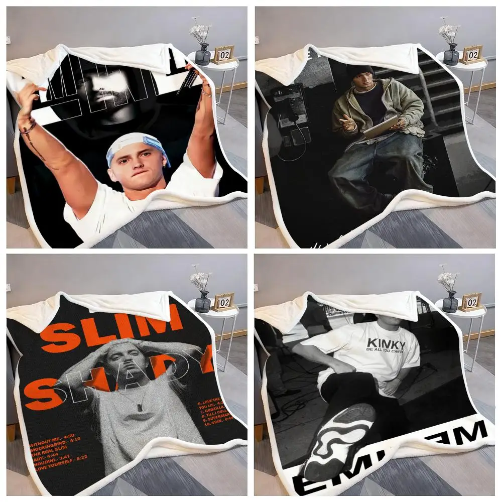 

ГОРЯЧАЯ певица E-Eminem, фланелевое пушистое мягкое одеяло, теплое, приятное для кожи покрывало для дивана-кровати, офисного сна, зима