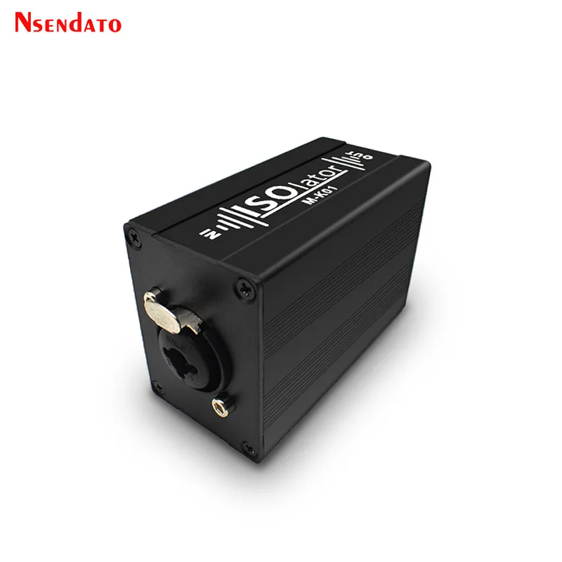 Professional 6.5 XLR Mixer balanced Audio Noise Isolator Signal Isolation Karon XLR 6.35 Male to XLR output for audio systems