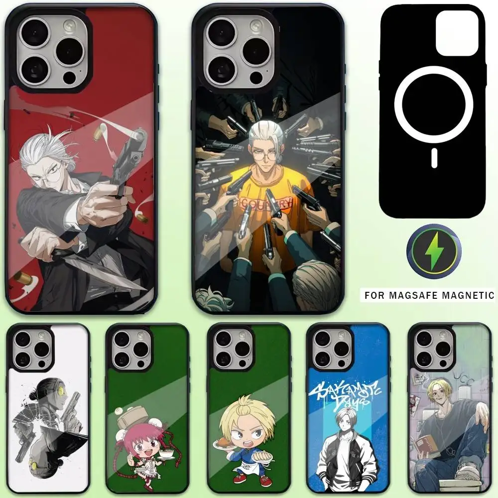 

S-Sakamoto Anime Days Phone Case For iPhone17,16,15,14,13,12,11 Plus,Pro Max Magnetic For Magsafe Wireless Charging