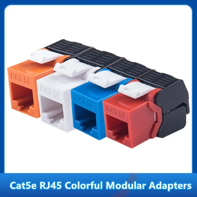 Cat5e كيستون جاك RJ45 UTP أداة أقل نوع وحدة الرافعات محول RJ 45 مقرنة أنثى إيثرنت لموصل لوحة التصحيح الشبكة