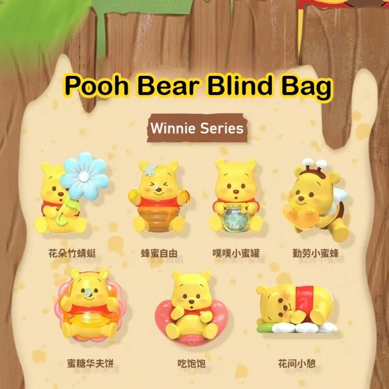 

Disney Pooh Bear Fridge Magnet Blind Bag Magnetic Attraction Figurine Car Desktop Ornament Doll Toy Gift Blind Box Mystery Box