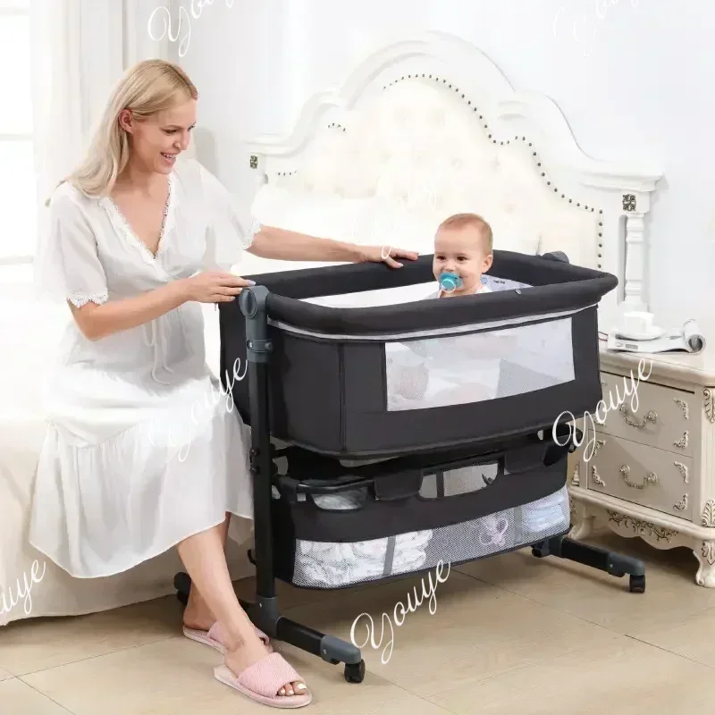 

XX Portable Bedside Sleeping Equipment For Infants, Baby Crib With Covered Bed, Baby Cradle, Newborn Bed